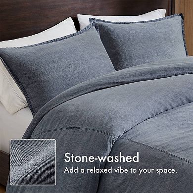 Woolrich Mckenzie 3 pc Twill Washed Cotton Duvet Set