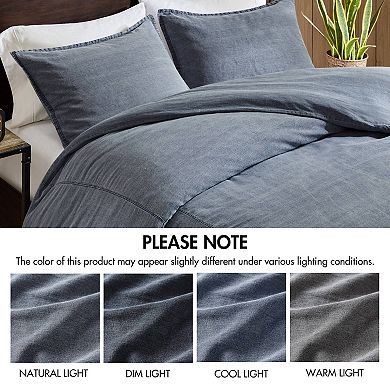 Woolrich Mckenzie 3 pc Twill Washed Cotton Duvet Set