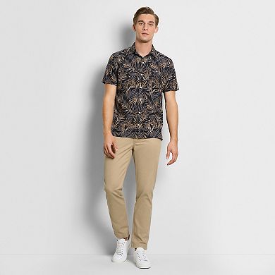 Men's Van Heusen Palm Print Short Sleeve Button-Down Shirt
