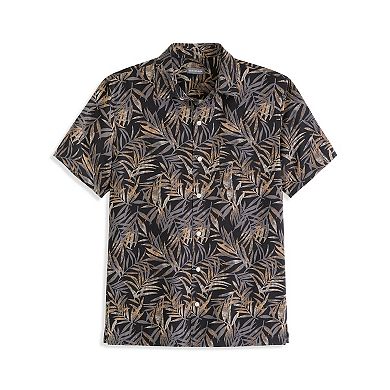 Men's Van Heusen Palm Print Short Sleeve Button-Down Shirt