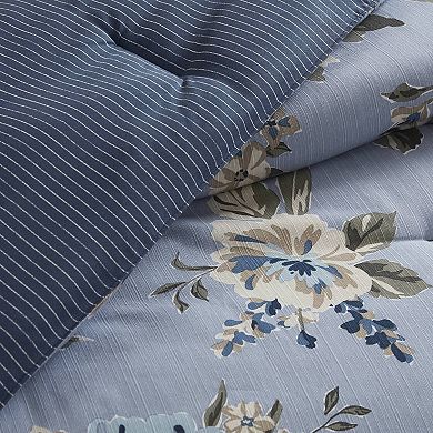 Madison Park Isadora Floral 7 pc Comforter Set with Throw Pillows