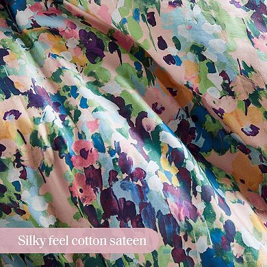 Madison Park Amira 8 pc Cotton Sateen Comforter Set with Throw Pillows