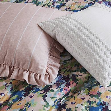 Madison Park Amira 8 pc Cotton Sateen Comforter Set with Throw Pillows