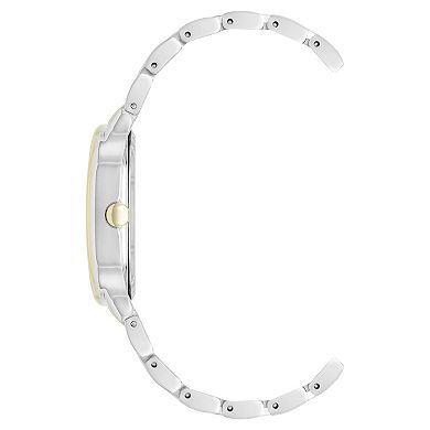 Nine West Women's Oval Case Two-Tone Bracelet Watch