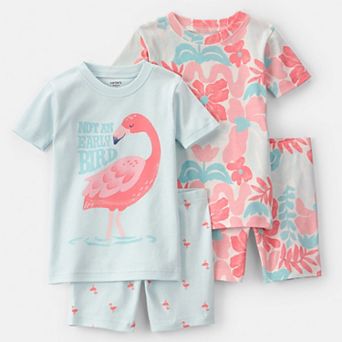 Baby & Toddler Girl Carter's 4 pc Pajama Top & Pajama Bottoms Set
