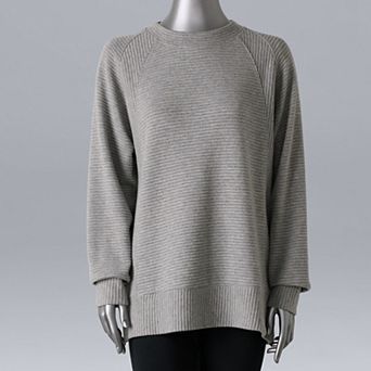 Petite Simply Vera Vera Wang Cozy Side Slit Tunic