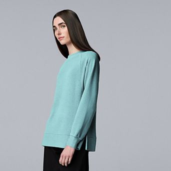 Petite Simply Vera Vera Wang Cozy Side Slit Tunic