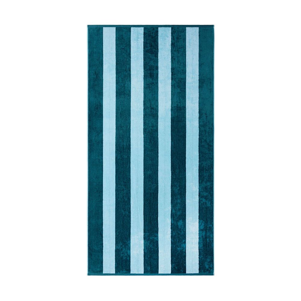The Big One® Oversized Reversible Stripe Beach Towel - Blue Stripe
