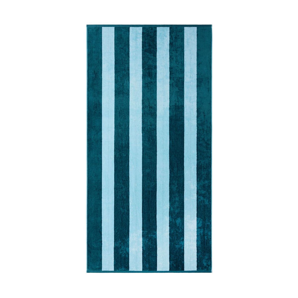 The Big One® Oversized Reversible Stripe Beach Towel - Teal Stripe