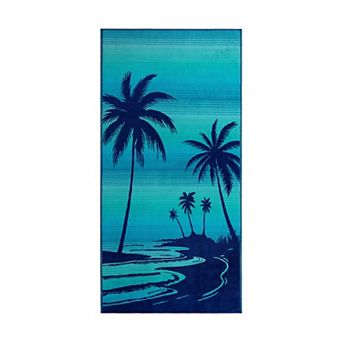 The Big One® Oversized Palm Scene Beach Towel