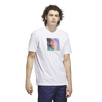 Men's adidas 3-Stripe Lights Hoops Graphic Sportswear T-Shirt