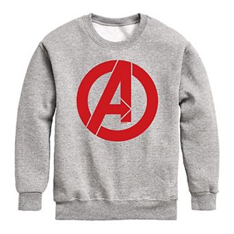 Boys 8-20 Marvel The Avengers Logo Crew Fleece Sweatshirt