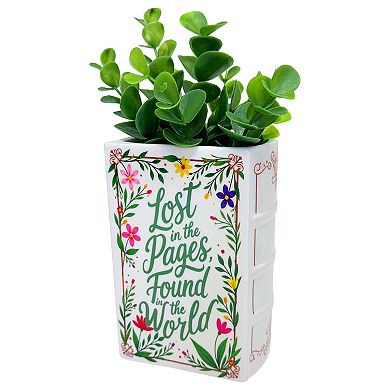 Streamline Decorative Book Vase Table Decor