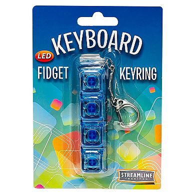 Streamline Keyboard Fidget LED Keyrings - 4-pc. Set