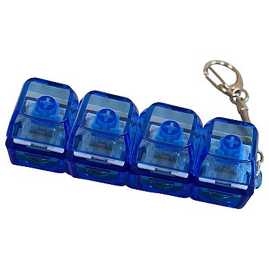 Streamline Keyboard Fidget LED Keyrings - 4-pc. Set