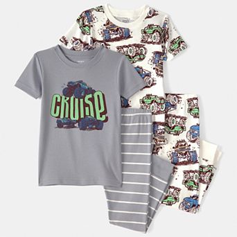 Toddler Boy Carter's 4 pc Pajama Top & Pajama Bottoms Set