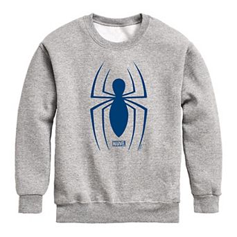 Boys 8-20 Marvel Spider-Man Logo Crew Fleece Sweatshirt