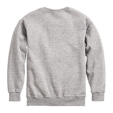 Boys 8-20 Marvel Guardians Of The Galaxy Groot Collegiate Crew Fleece Sweatshirt