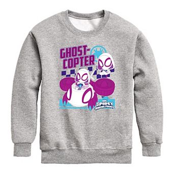 Boys 8-20 Marvel Spidey And His Amazing Friends Ghost-Copter Crew Fleece Sweatshirt