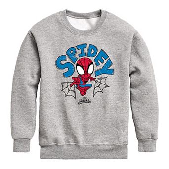 Boys 8-20 Marvel Spidey And His Amazing Friends Spidey Sketch Crew Fleece Sweatshirt