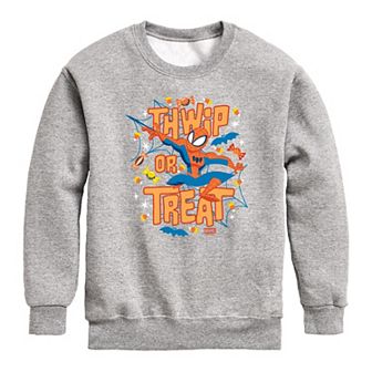 Boys 8-20 Marvel Spider-Man Thwip Or Treat Crew Fleece Sweatshirt