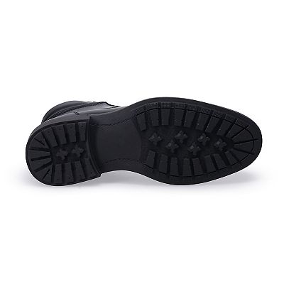 Sonoma Goods For Life Mateyo Mens 11.5 Black Leather Memory Foam Lace-Up Boots 7013800_Black?wid=400&hei=400&  main image 3