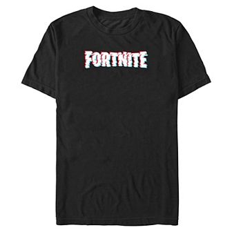 Big & Tall Fortnite Glitchy Logo Graphic Tee