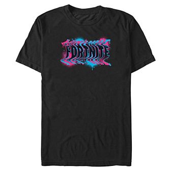 Big & Tall Fortnite Paint Splatter Graphic Tee
