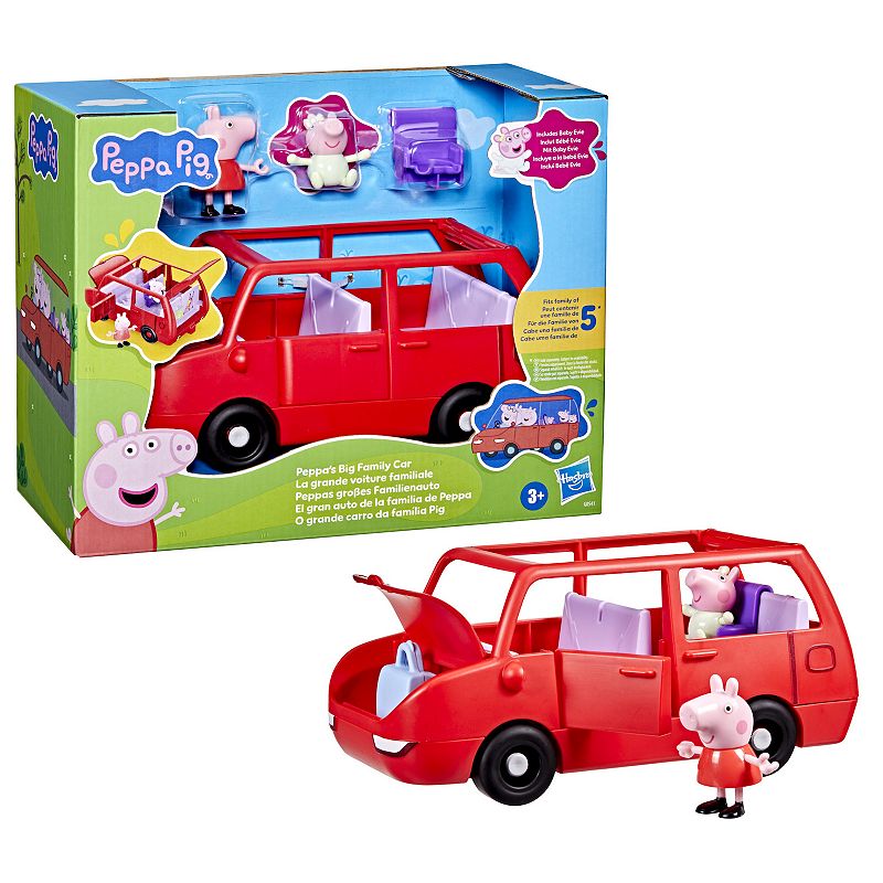 EAN 5010996308030 product image for Hasbro Peppa Pig Peppa's Big Family Car Playset, Multi | upcitemdb.com