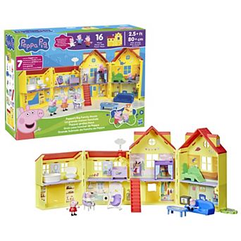 Peppa Pig Peppa's Big Family House Playset with 16 Accessories by Hasbro
