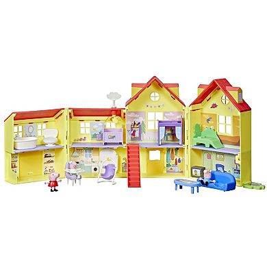 Peppa Pig Peppa's Big Family House Playset with 16 Accessories by Hasbro