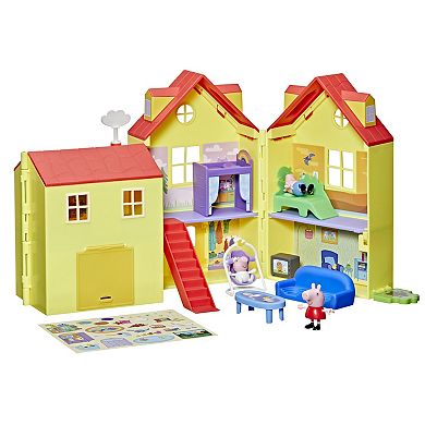 Peppa Pig Peppa's Big Family House Playset with 16 Accessories by Hasbro