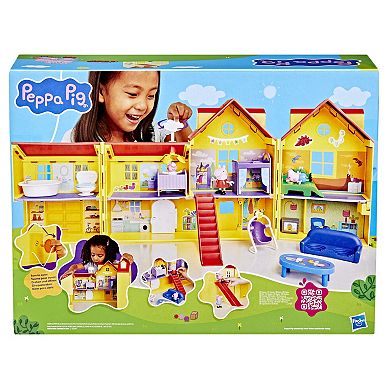 Peppa Pig Peppa's Big Family House Playset with 16 Accessories by Hasbro