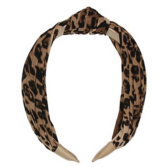 Girls Limited Too Leopard Print Top Knot Headband