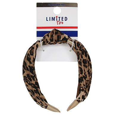 Girls Limited Too Leopard Print Top Knot Headband