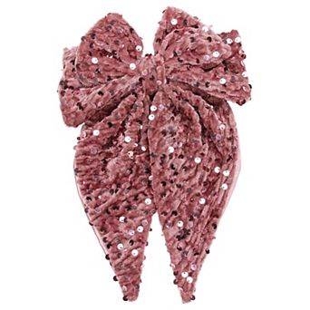 Limited Too Velvet Sequin Bow Hair Clip