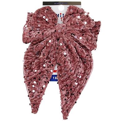 Limited Too Velvet Sequin Bow Hair Clip