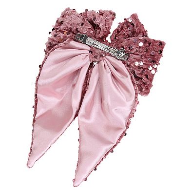 Limited Too Velvet Sequin Bow Hair Clip
