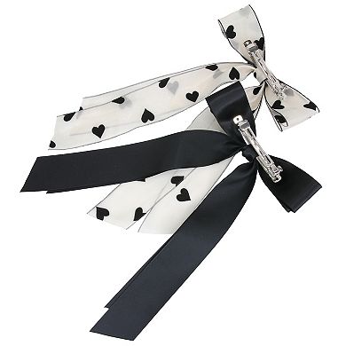 Limited Too 2-Pk. Hearts & Satin Bow Barrette Hair Clips