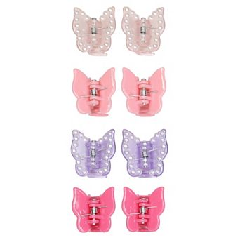 Girls Limited Too 8 pk Butterfly Mini Claw Clips