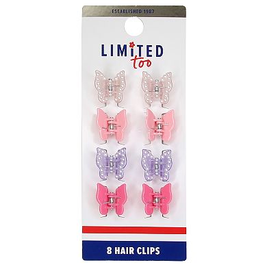 Girls Limited Too 8-pk. Butterfly Mini Claw Clips