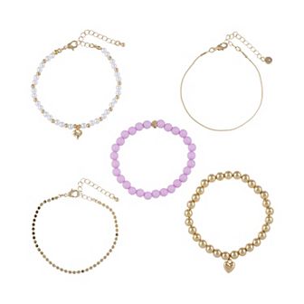 Girls Limited Too 5 pk Beads & Chain Bracelets
