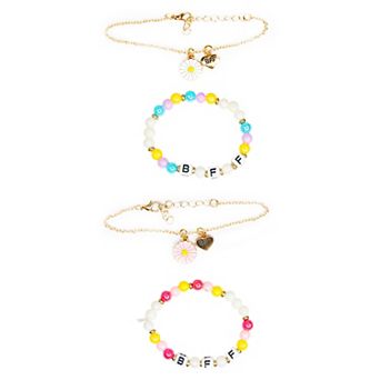 Limited Too Kids 4 pc BFF Bracelet Set