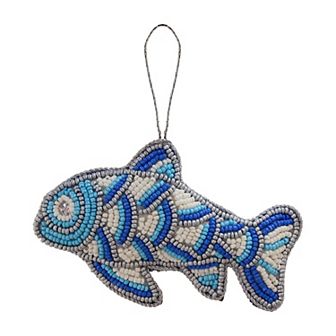 St. Nicholas Square® Beaded Fish Christmas Ornament