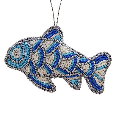 St. Nicholas Square® Beaded Fish Christmas Ornament