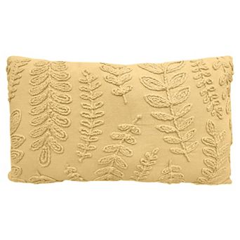 Sonoma Goods For Life® Yellow Enzyme Wash Embroidery Decorative Pillow