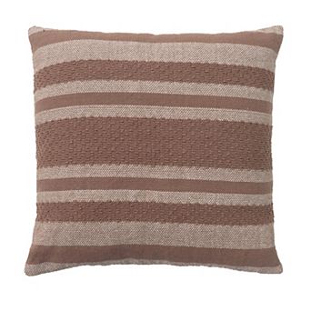 Sonoma Goods For Life® Taupe Tonal Woven Stripe Throw Pillow