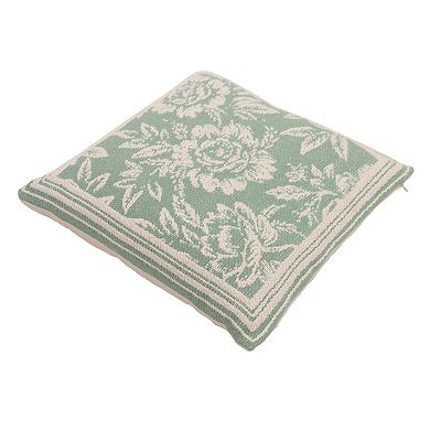 Sonoma Goods For Life® Floral Border Jacquard Pillow 18 x 18