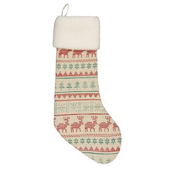 St. Nicholas Square® Fair Isle Christmas Stocking