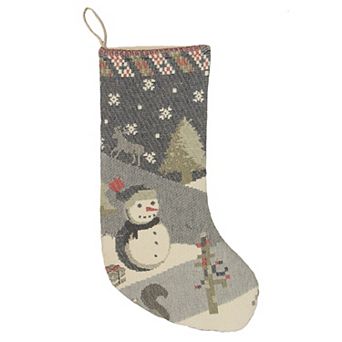 St. Nicholas Square® Snowman Scene Christmas Stocking